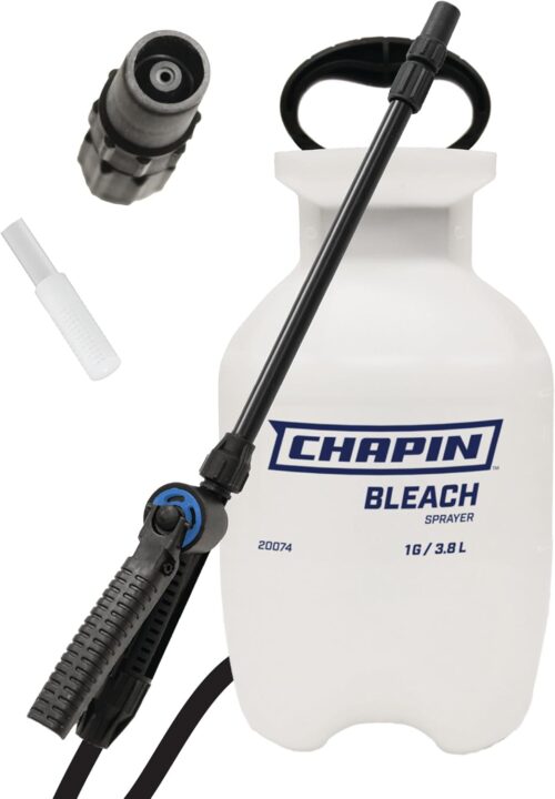 Chapin International Chapin 20074 Pulverisateur d'eau de Javel avec Bouclier en Bonus, Blanc translucide 3,8 l