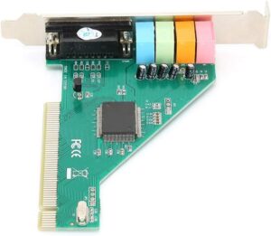 PCI 4.1 Sound Card Internal Stereo Surround Sound Card Audio Card for Desktop Computer, CMI8738 Chip, for 98forXPNT Signal Voltag