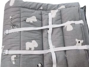 Sac de couchage bébé nid d'ange coton velours imprimé oreilles