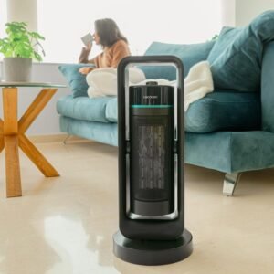 Cecotec Chauffage en Ceramique sur Pied ReadyWarm 2000 Max Ceramic Rotate Design. 2000 W, Technologie Ceramique, Oscillation 40o, 3