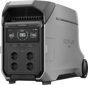61Mv6VVpSJL._AC_SL1500_.jpg Station electrique Portable EF ECOFLOW Delta Pro 3, Batterie LFP 4096Wh, generateur pour Maison, Camping,Seuls Quelques Petits defau