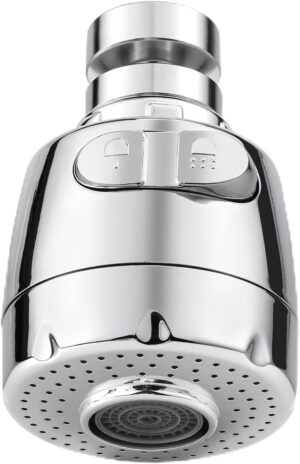 61Mx5vA9ZkL._AC_SL1500_.jpg Vinabo Aerateur pour robinet rotatif a 360 , buse robinet cuisine, evier avec filtre regulateur de tete, 2 modes, aerateur robinet,