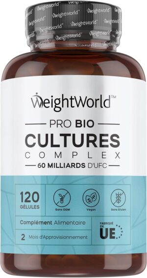 61NKkqTko0L._AC_SL1500_.jpg Prébiotique et probiotique 60 milliards UFC 120 gélules vegan