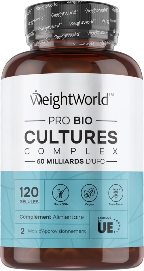 Prébiotique et probiotique 60 milliards UFC 120 gélules vegan