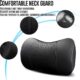 Carodi Lot de 2 coussins de nuque en cuir pour voiture, 100 mousse a memoire de forme, support cervical confortable, siege de voit