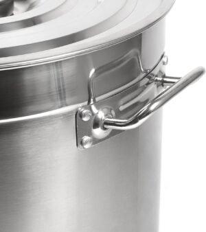 Marmite inox 70L Begoniape induction Ø45 poignées couvercle