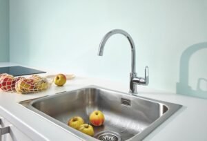 Robinet de cuisine GROHE Start Flow Supersteel, bec U 360°