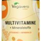 A-Z Multivitamines et Mineraux Vegavero Avec 12 Vitamines et 5 Mineraux LE SEUL SANS ADDITIFS Homme Femme Energie Anti
