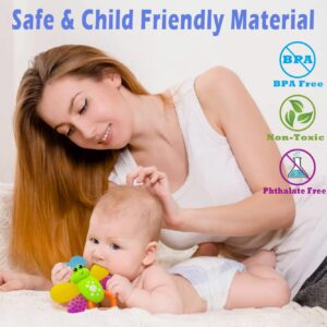 AIVIAI Hochet Bebe pour 0 3 Mois Jouet de Dentition Ensemble Premiers Jouets Bebe Ensemble Cadeau avec boite de rangement Hochets mu