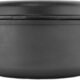 4BIG.fun Faitout en fonte avec couvercle Ø 28 cm - 6 l - Casserole Traditionnelle en Fonte 2 en 1 - Cocotte en Fonte avec Couvercle