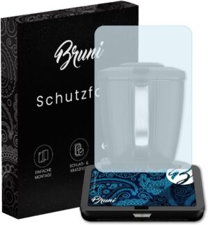Bruni Protecteur d'ecran convient pour Vorwerk Thermomix TM7, Film Protecteur cristal clair Ecran protecteur (2X)