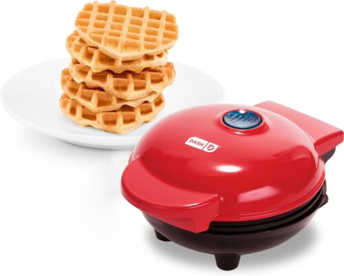DASH Mini gaufrier pour individuels, paninis, pommes de terre rissolees et autres en deplacement, petit dejeuner, dejeuner ou collat