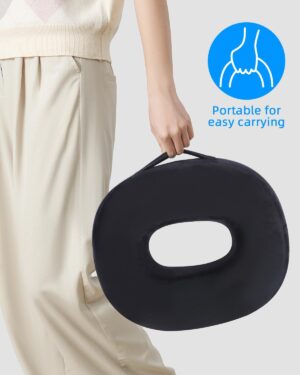 Cushion de Chaise Donut, Coussin Bouee Coccyx Ergonomique,Coussin Orthopedique Rond,Coussin coccyx pour Soulager Hemorroides,Coussin