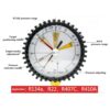 14 SAE Pressure Gauge Air Conditioning Refrigeration Pressure Test Gauge 80mm Pressure Gauge for R134a R22 R407C R410A R404A R507 R