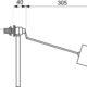 Wirquin 10724137 Chasse d'eau wc robinet flotteur a alimentation laterale F2, laiton