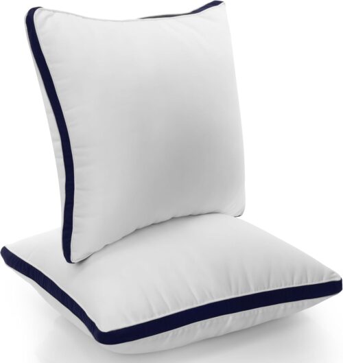 Oreillers 65 x 65 cm Utopia Bedding - Lot de 2, fibres 3D