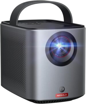 Nebula Anker Mars 3 Air 1080p Video Projector, Mini Portable Projector 400 ANSI Lumens, Official Google TV, Dolby Digital, 2 x 8 W,