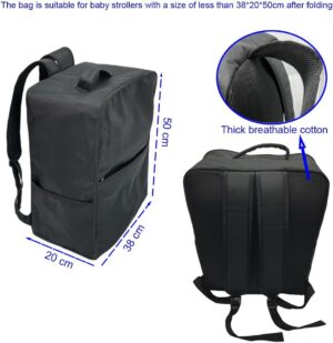 Brogtorl Sac de voyage pour poussette, sac a dos, sac de rangement pour poussette compatible avec Cybex Libelle, GB Pockit All-city