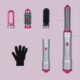 SALESMIRA Seche-Cheveux Multifonctions 5 en 1 WT-622 avec Gant Anti-Brulure Lissage, Boucles, Sechage Rapide Volumisant Parfai