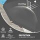 Sekey Parasol de Jardin 160 cm GRS Certifie Reglable en Hauteur Inclinaison, UPF50 avec Polyester Recycle Impermeable 8 Balei