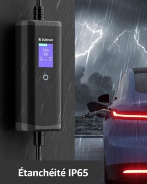 Borne de recharge bokman 7kW Type 2 CEE P17 5m portable