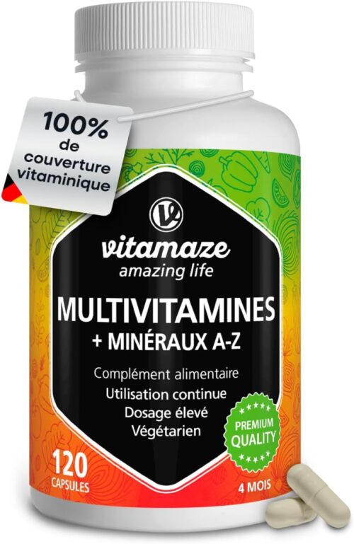 Multivitamines et Minéraux 23 Vitamines A-Z — 120 gélules