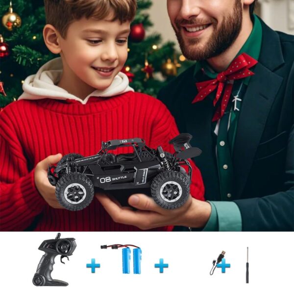 Great-JUNAMT rc Car Voiture telecommandee RC Voitures 1:16 Tout-Terrain Monster Truck Phares a LED, Jouet de Voiture RC 20 kmh Cade