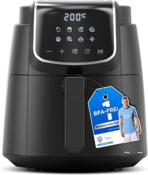 Friteuse sans huile Midea 4L 1500W 8 programmes 60 min grill