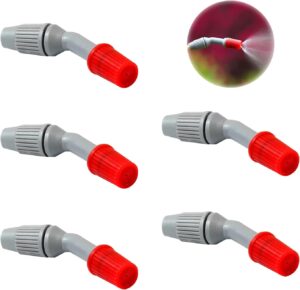 QEEQPF Lot de 5 Plastique buses de pulverisation, accessoires de pulverisation d'irrigation de jardin, pieces de rechange pulverisat