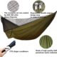 Hamac de Camping avec moustiquaire, hamac Simple et Double leger, Portable en pour 2 Personne pour Le Camping, la randonnee, la Surv