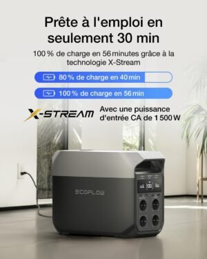 61RpCNUS8RL._AC_SL1500_.jpg Station électrique portable EcoFlow DELTA 3 1024Wh LFP