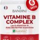 Bandini Vitamine B Complex 180 Comprimes vegan - Vitamines du complexe B bioactives et a haute absorption - Forme bioactive Quatr