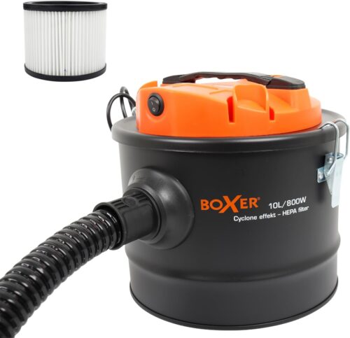 Boxer Aspirateur Cendre avec Filtre HEPA 10 litres - Aspirateur a Cendre avec Moteur 800 W