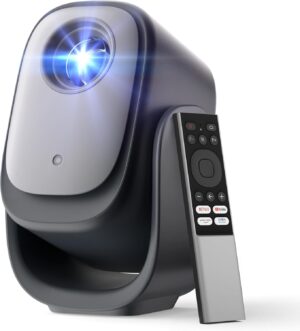 Dangbei N2mini Projector with Adjustable Stand, Officially Licensed Netflix, Native 1080p, Dolby Audio, Wi-Fi 6 and Bluetooth 5.2, A