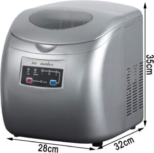 Machine à glaçons WOLTU 12 kg/24h, 3 tailles, 2,8 L