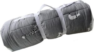 Sac de couchage bébé nid d'ange coton velours imprimé oreilles