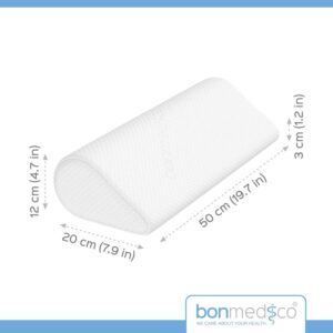 bonmedico Teardrop Oreiller A Memoire De Forme Innovant Confortable Blanc, Coussin Ergonomique Cervical, Soutien CouNuque Douloureu