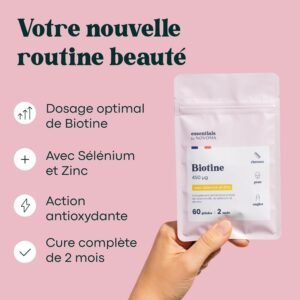 61TXJiZOC0L._AC_SL1500_.jpg Biotine Vitam 60 gélules végétales – pousse cheveux, 2 mois
