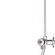Thermoflow QMIX10 Robinet melangeur a Deux poignees pour Le Rangement sur la Table, Chromee, (H x B x T): 240 x 100 x 40 mm