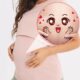 Autocollants Grossesse 9 Pièces – Expressions Faciales Drôles