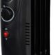 Radiateur a huile Russell Hobbs 650 W, radiateur electrique portatif a 5 ailettes, noir, thermostat reglable, coupure de securite, s