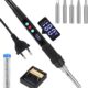 Yulado Fer a Souder,Kit de Fer a Soudure 100W,Visible Fer a Souder Electrique,Fer a Souder Etain de Precision,Temperature Reglable 1