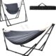 Hamac chaise Anyoo pliable avec support intérieur/extérieur