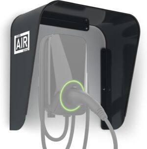 Box Air Klima Cover for Wallbox Weather Protection for Electric Cars Charging Station in Aluminium Composite (Anthracite, L)