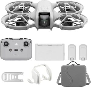 DJI Neo Fly More Combo polyvalent, Mini Drone avec camera 4K, drone autonome 135g, fonction follow me, demarrage manuel, suivi de sc