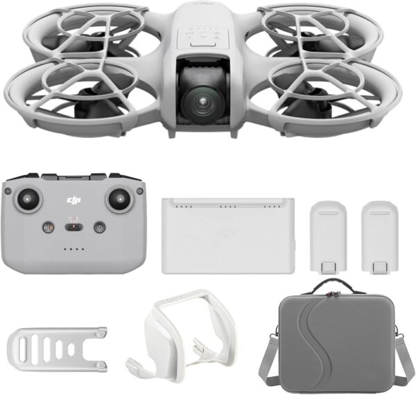 DJI Neo Fly More Combo polyvalent, Mini Drone avec camera 4K, drone autonome 135g, fonction follow me, demarrage manuel, suivi de sc