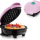 Mini gaufrier antiadhésif rétro rose – gaufres classiques