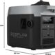 ECOFLOW Groupe Electrogene a Essence Smart Generator, 4L l'Essence Sans Plomb, 1800W Sortie CA, 42 a 58,8V Sortie CC, S'Integre a un