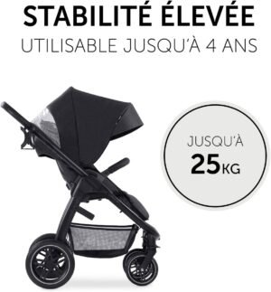 Poussette 3 en 1 Hauck Saturn R – siège auto & nacelle