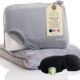 Travellow Ensemble Oreiller et Couverture de Voyage Kit de Voyage Ultime 4 en 1 avec Oreiller en Mousse a memoire de Forme, Couver
